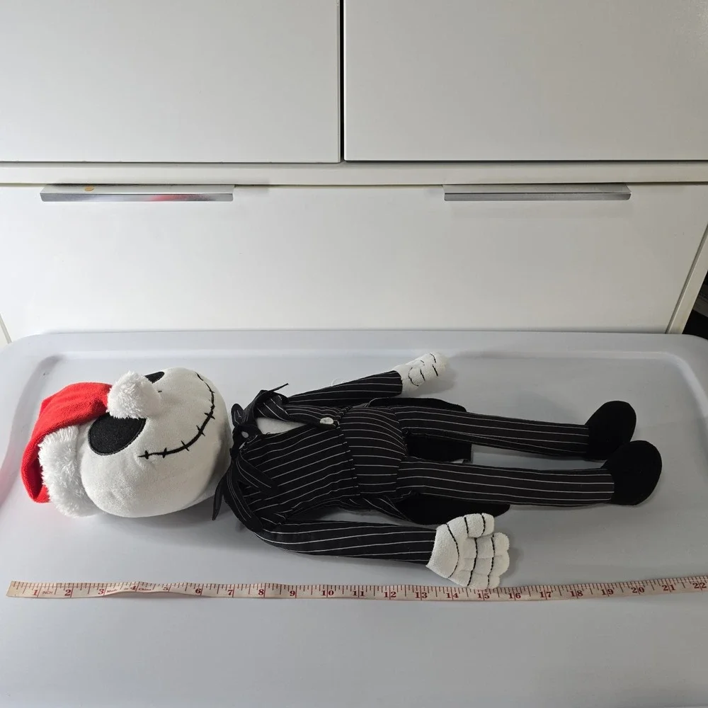 Disney Jack Skellington Santa Hat Plush The Big One Nightmare Before Christmas